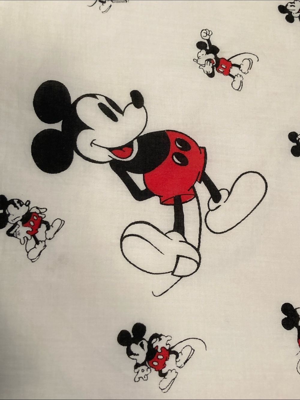 Vintage Walt Disney Productions Mickey Mouse bandana scarf all positions RN33100 - Picture 5 of 16